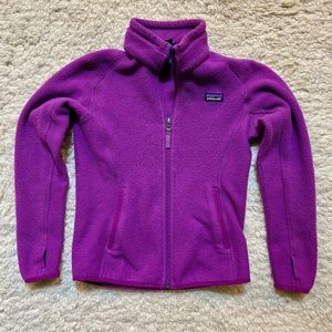 Patagonia Girls' Purple Fleece Jacket. Girls' Size M (10). BARELY WORN!